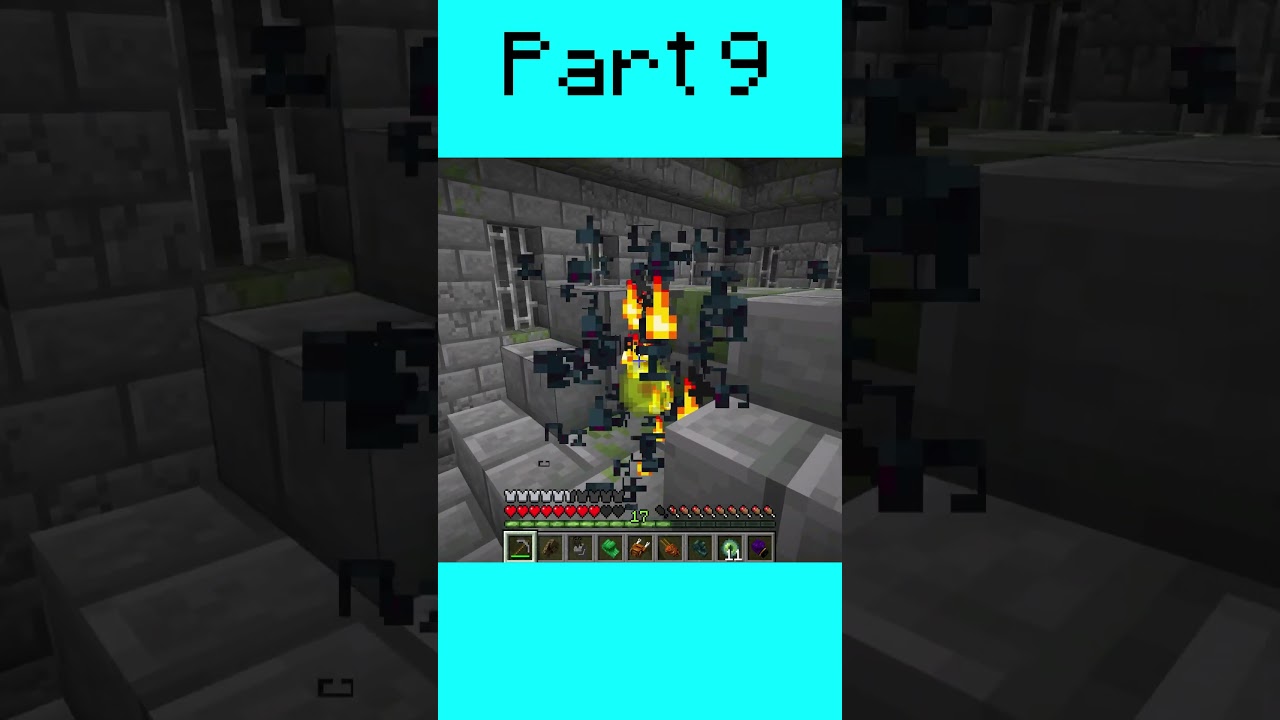 Battling fierce enemies using extraordinary punching powers in Minecraft