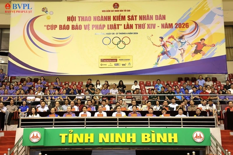 Khai mạc Hội thao Kiểm sát nhân dân 'Cúp Báo Bảo vệ pháp luật' lần XIV