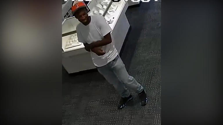Monroe police seek suspect in Kay Jewelers theft