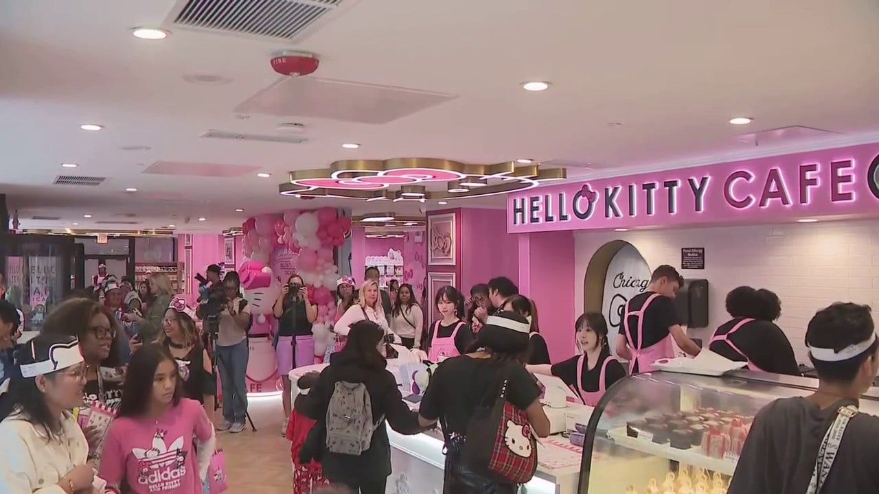 World's largest Hello Kitty cafe opens in downtown Chicago