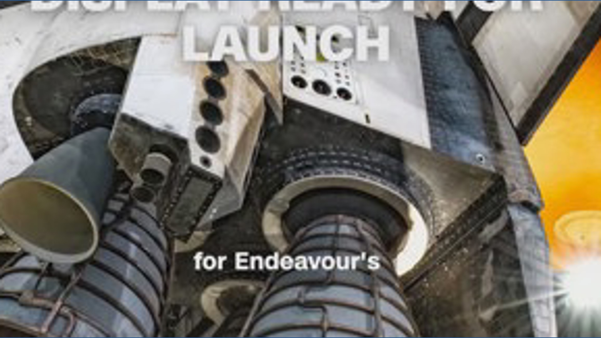 Space Shuttle Endeavour ready to launch as a new exhibit