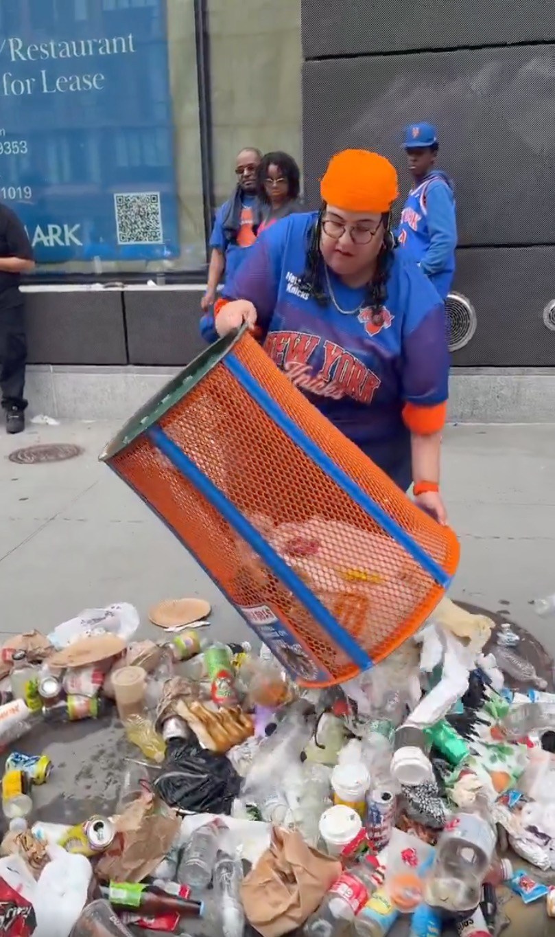 DSNY takes shot at JPMorgan litterbug with 'No need to knick' a trash ...