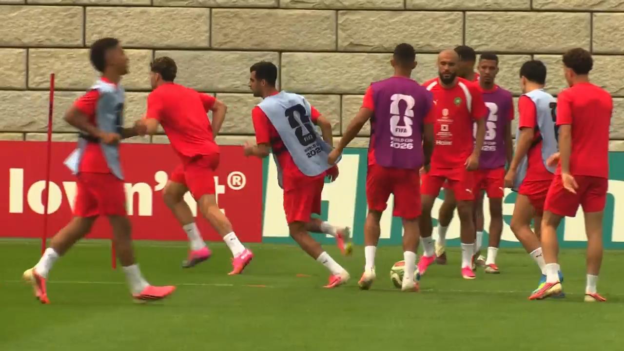 Morocco resumes training ahead of the round of 32
