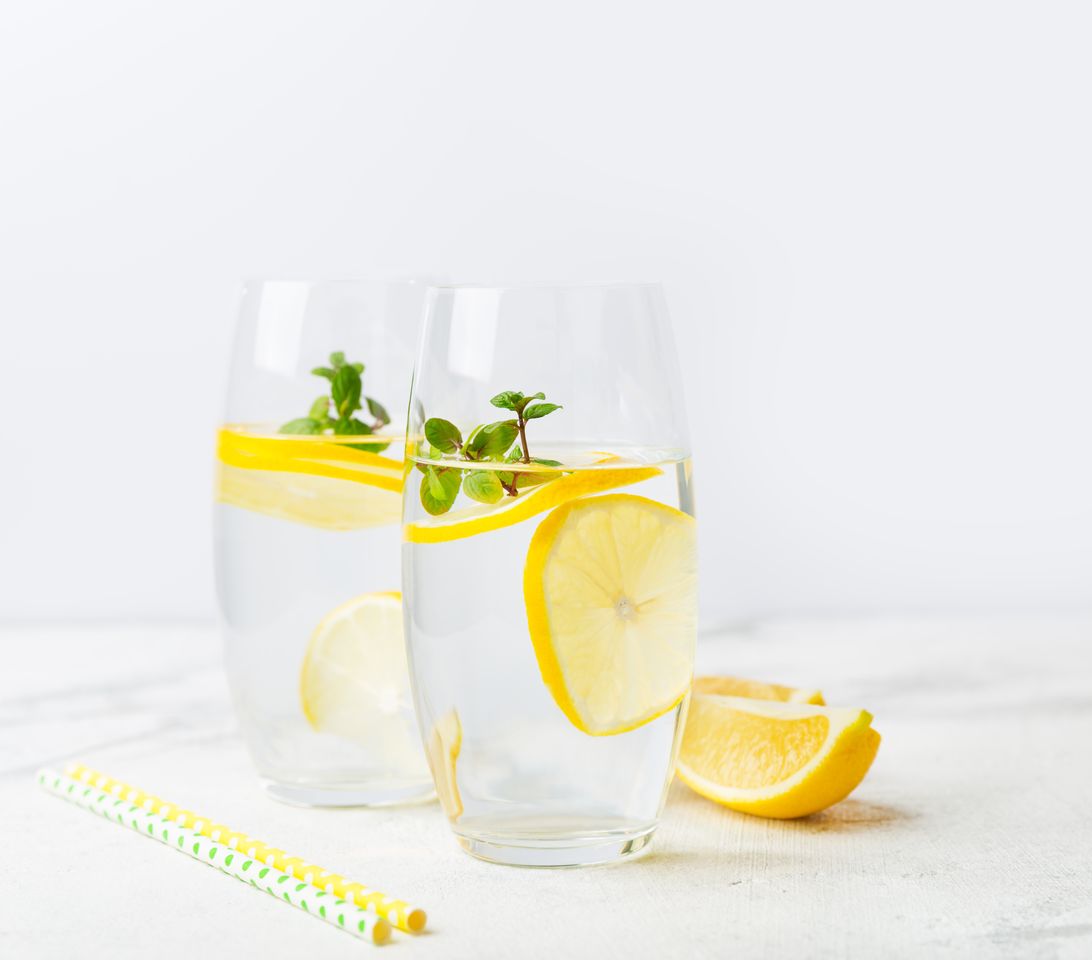 An image of lemon water