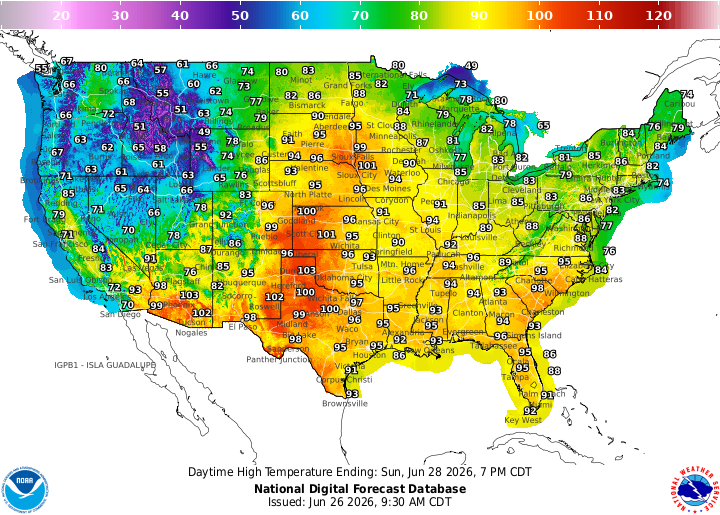 Winter storm watch in Rockies as dangerous heat dome grips East Coast