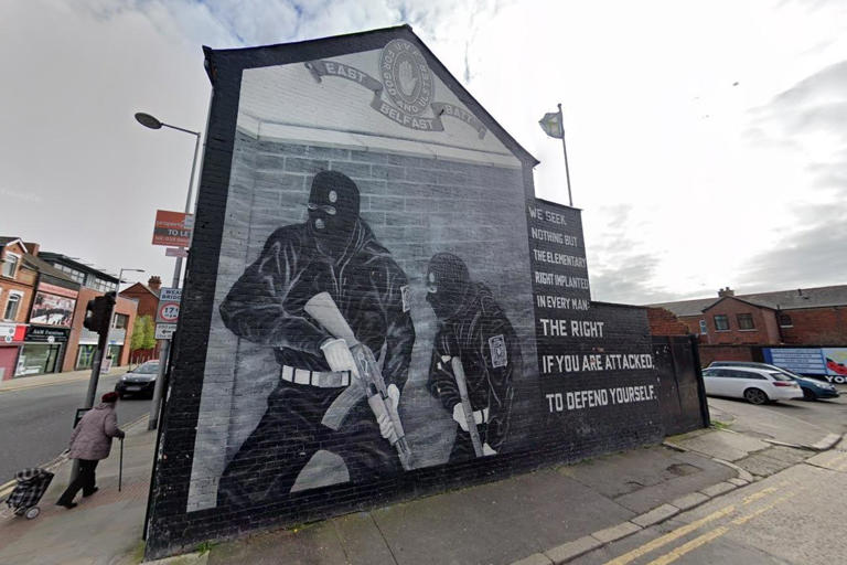 Modern-day UVF mural of gunmen in balaclavas replaced with historic UVF ...