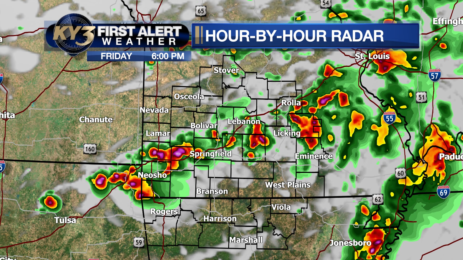 First Alert Weather Day: Severe thunderstorm watch issued for the Ozarks