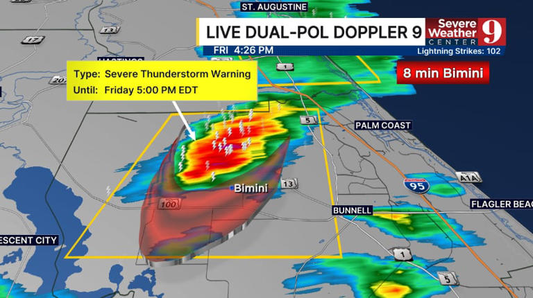 Weather warnings issued as strong storms move through Central Florida