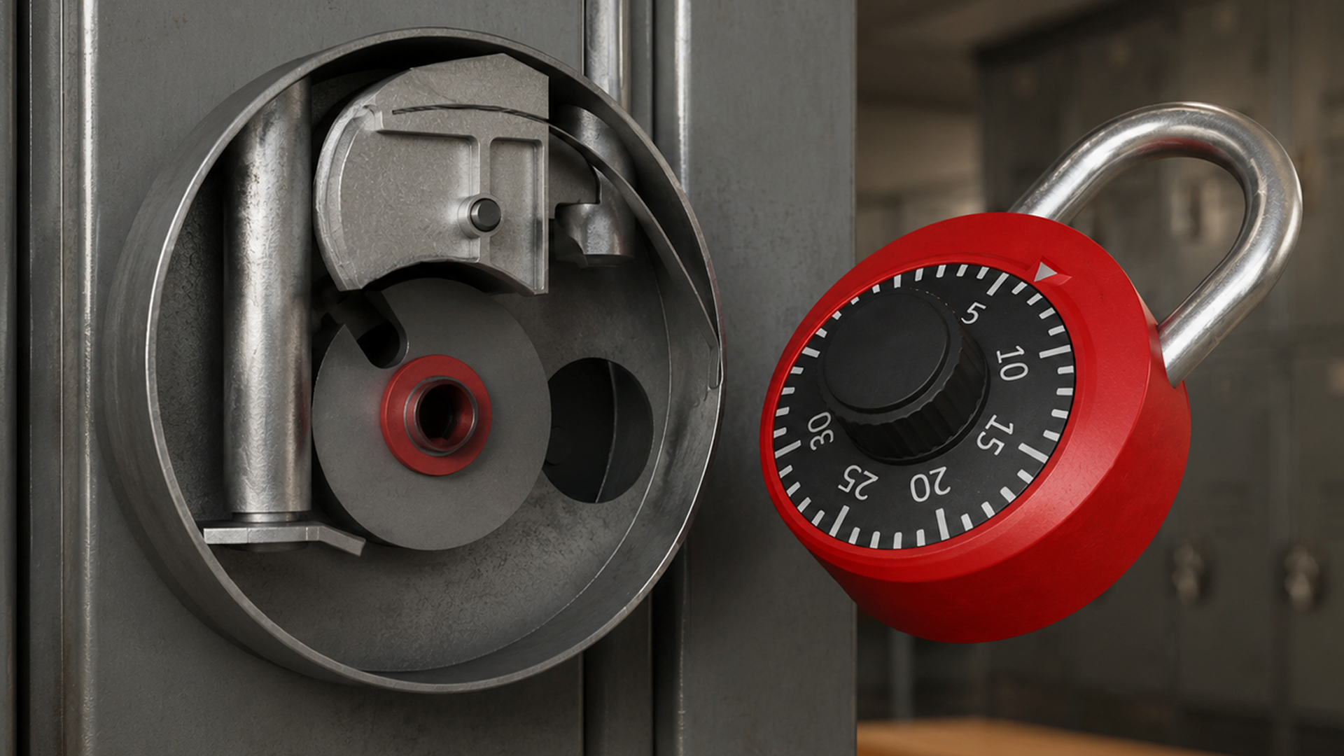 How does a combination lock work?