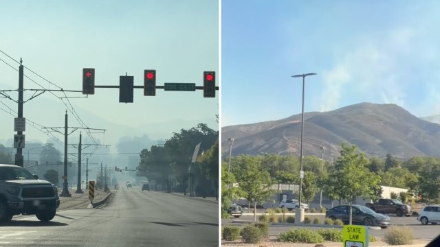 Mountains trap wildfire smoke in Salt Lake City, and residents say it ...