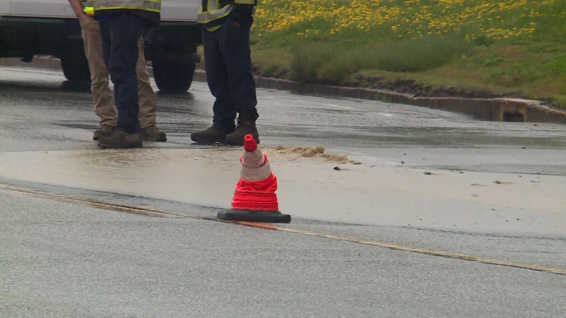 Water main break leads to lane closure on Route 1 in Scarborough
