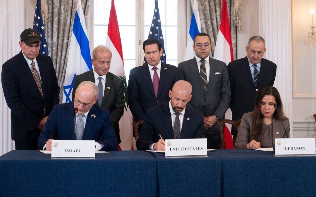 Israel and Lebanon ink framework deal for ending conflict, including ...
