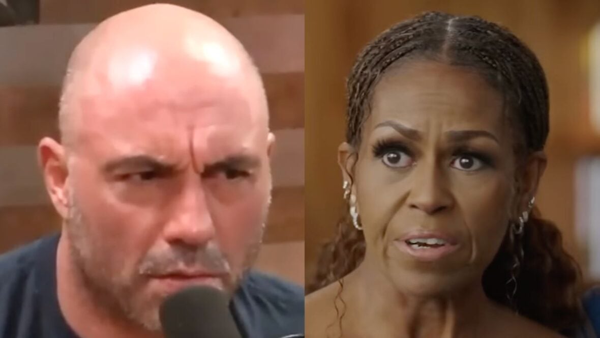 Joe Rogan defends Michelle Obama from UFC fighter’s claim that she’s a man