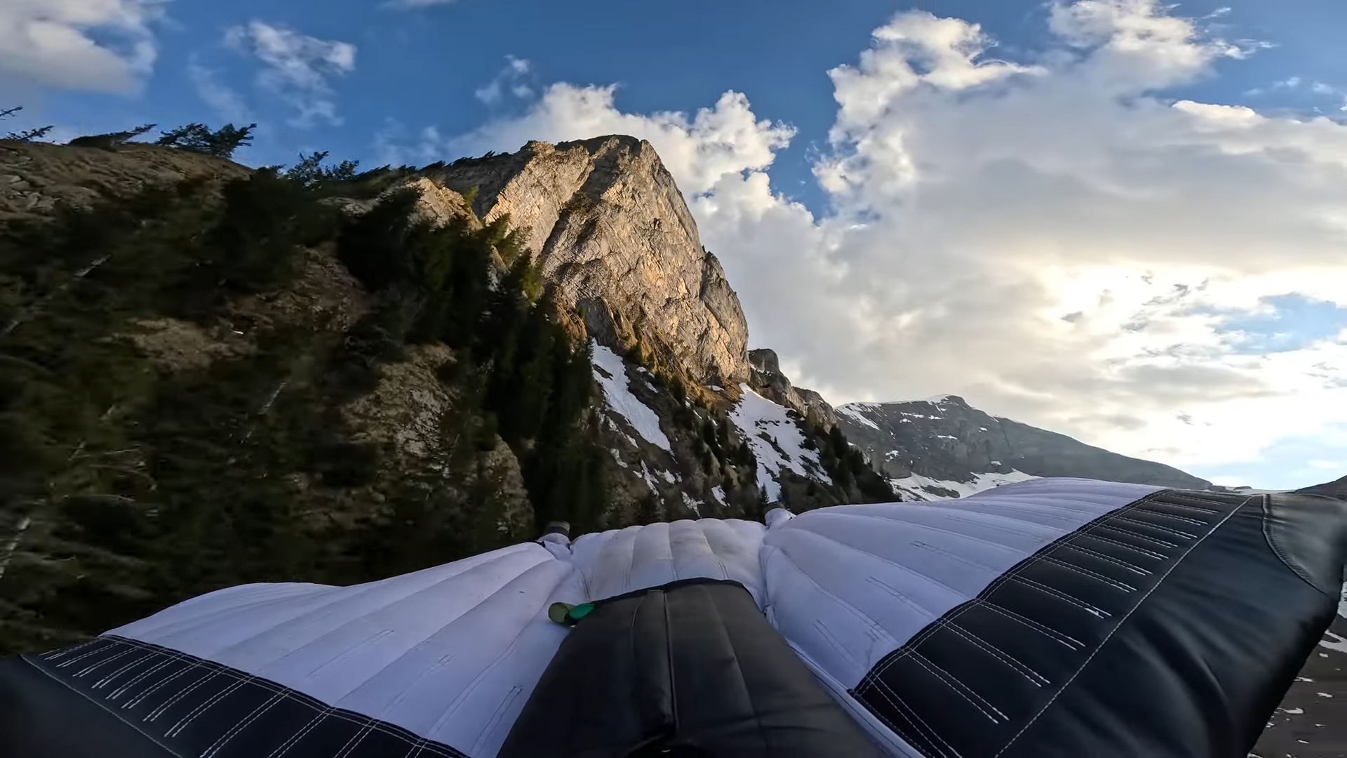 They jumped off a mountaintop - and went down at breakneck speed