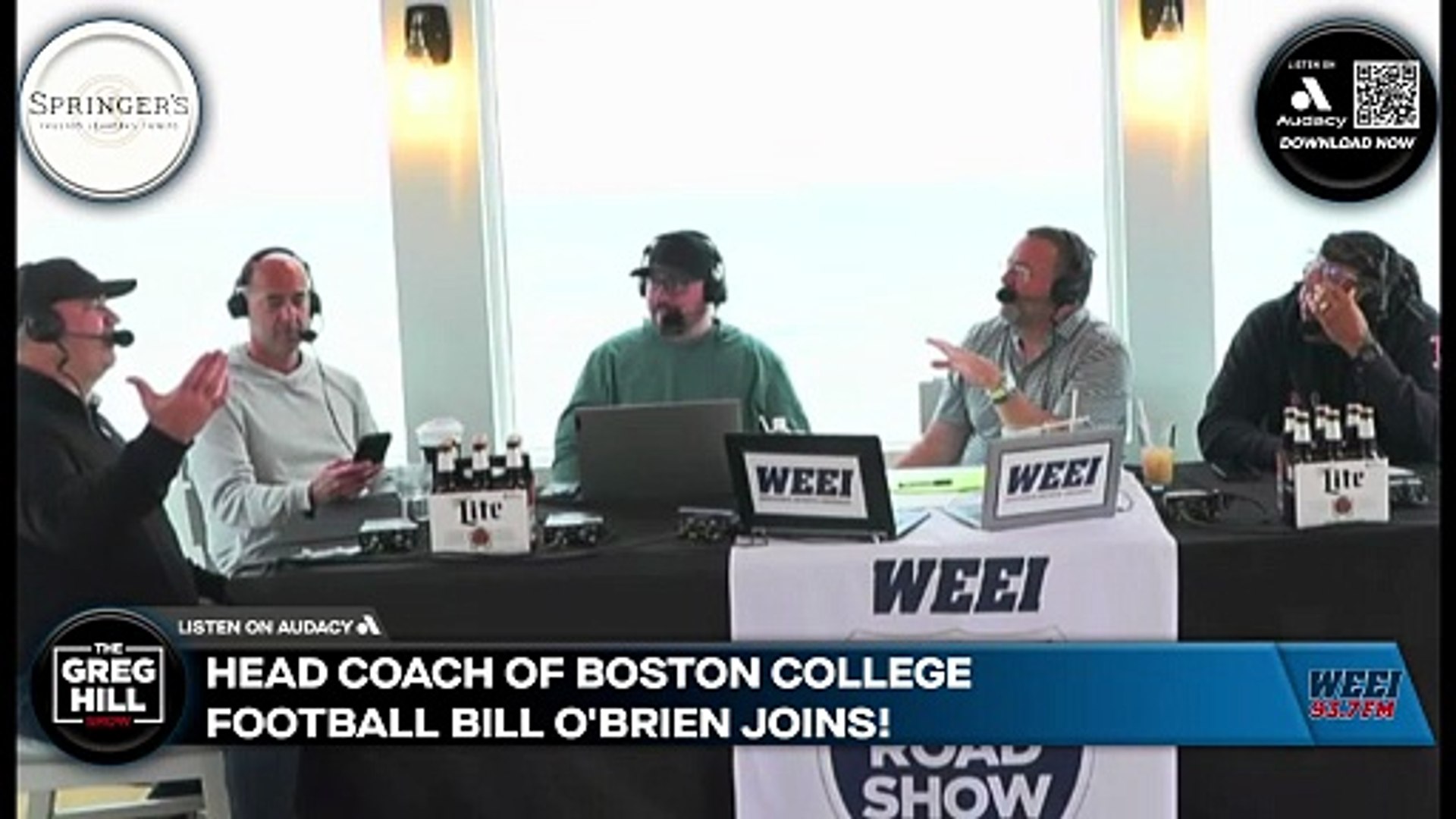 Head coach of Boston College football Bill O'Brien joins!