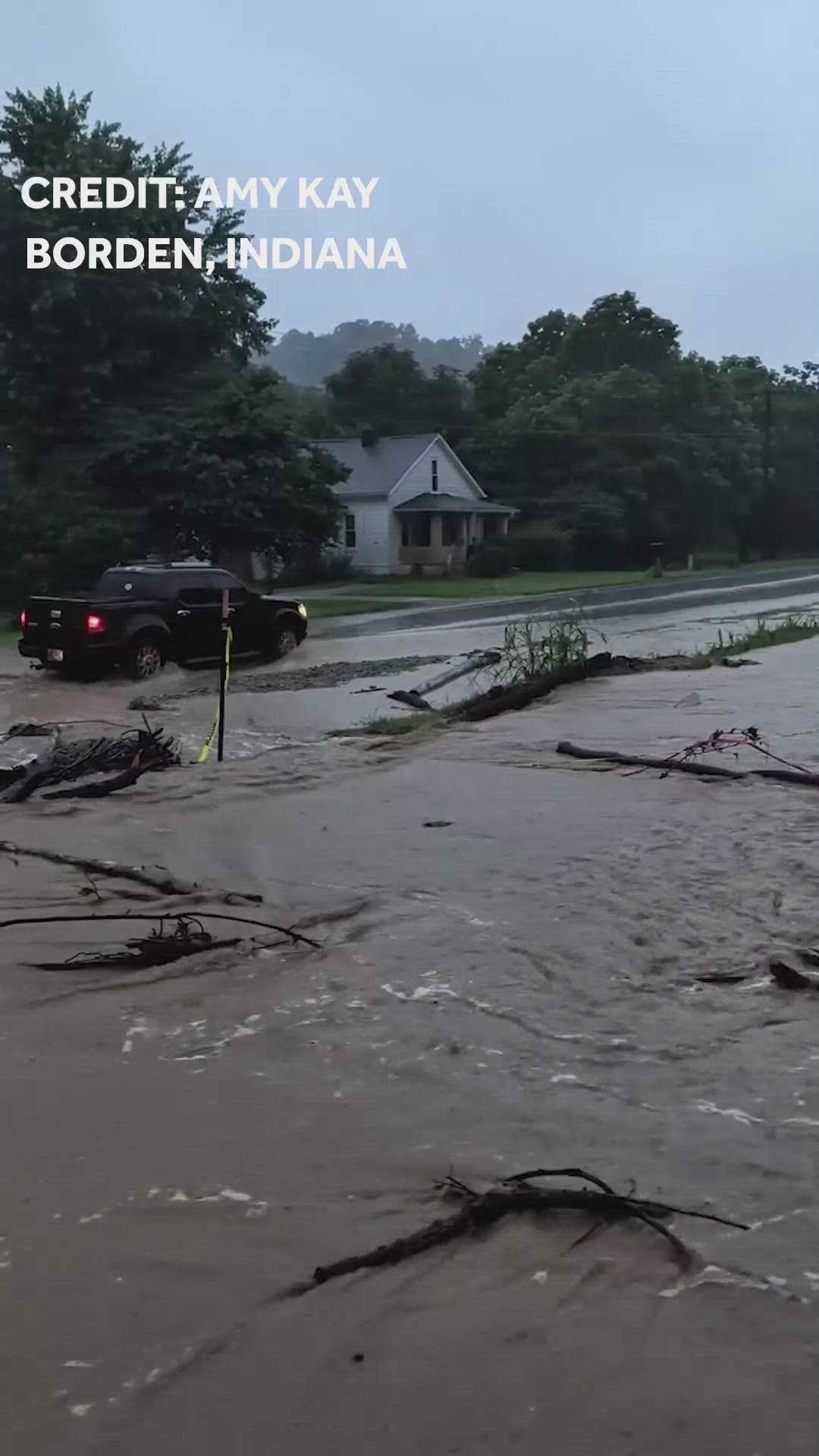 Tornado, strong storms cause damage in southern Indiana