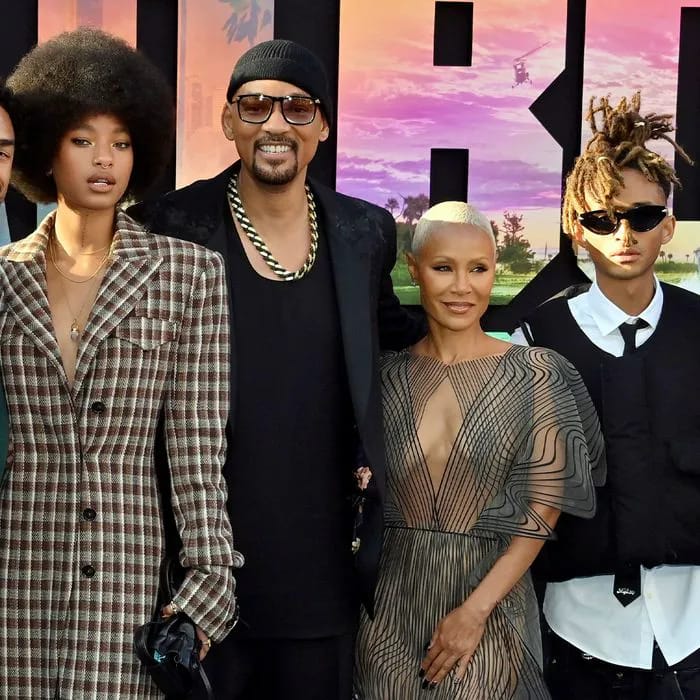 'Royalty': Will, Jada, and Willow Smith stun in coordinating black ensembles at Jaden Smith’s Louboutin show