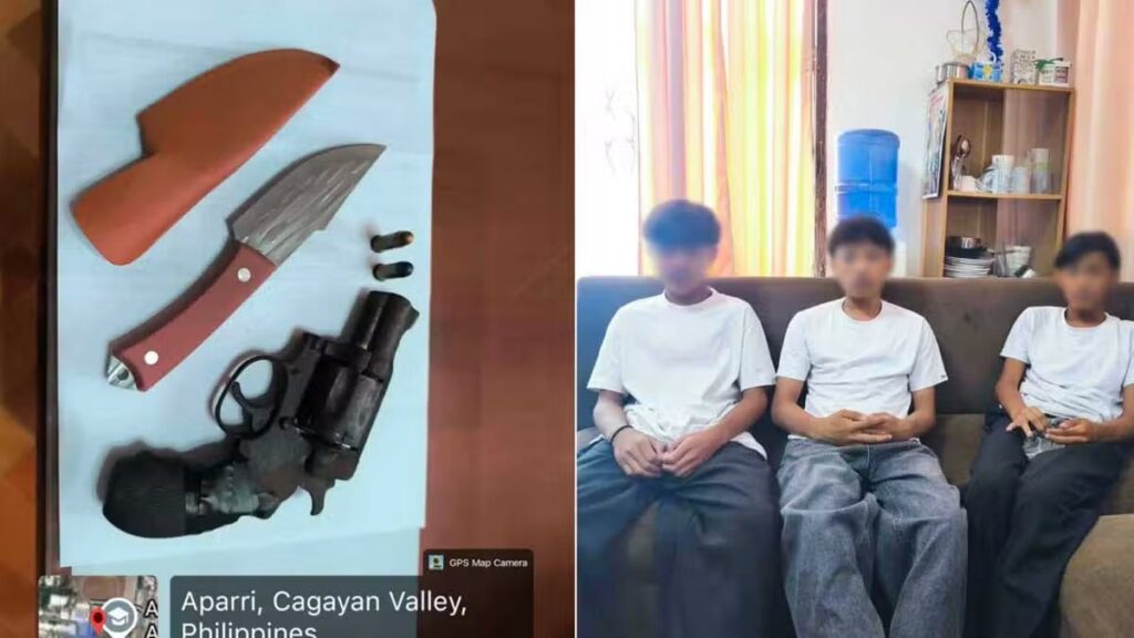 Gun, knife seized from three Grade 10 students at Cagayan school