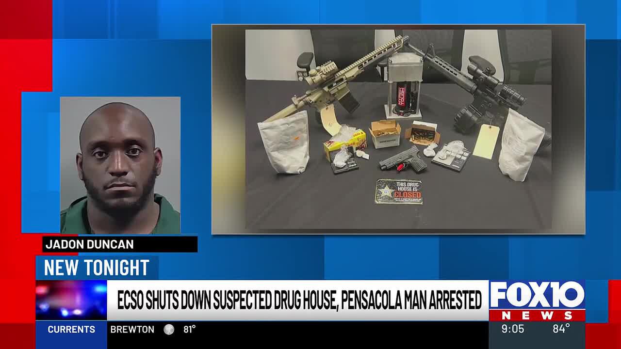 Pensacola man arrested after ECSO shuts down suspected drug house on ...