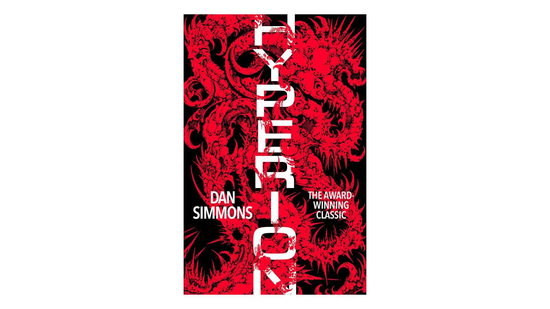 Hyperion by Dan Simmons book cover on a white background