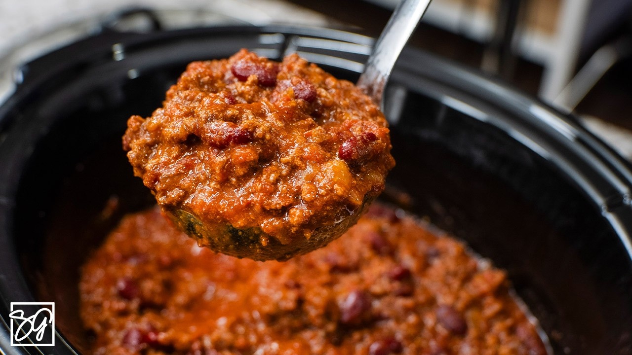 This crockpot chili looks too easy to skip