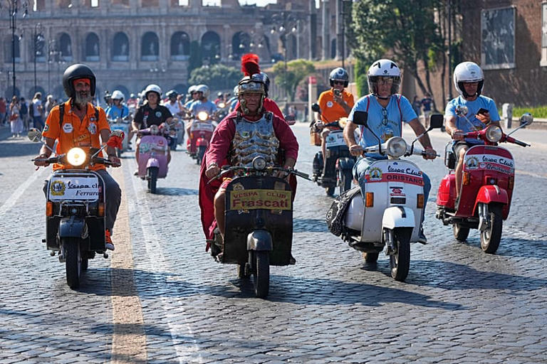 Vespa celebrates 80 years with a grand parade in Rome