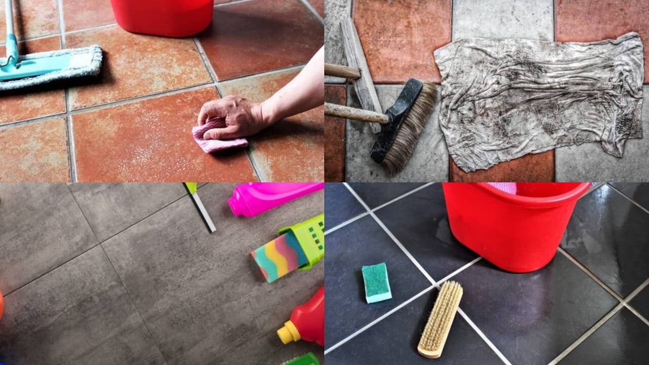 Matte floor tiles looking dull? How to clean them without streaks ...