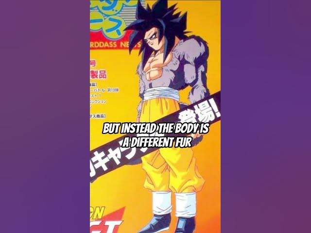 The original Super Saiyan 4 design that never made it to Dragon Ball GT
