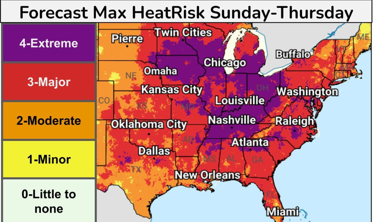 Blockbuster heat wave in forecast isn't normal summer heat