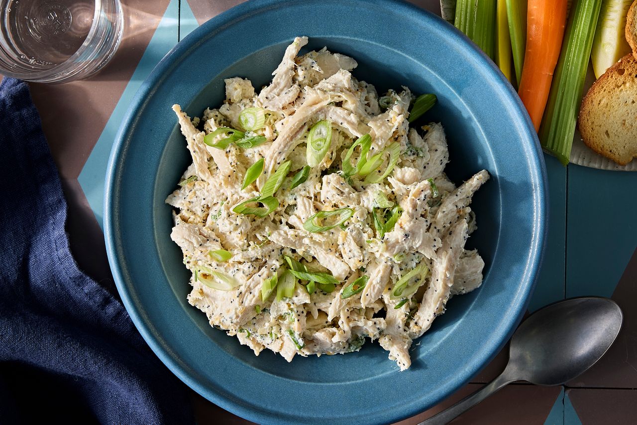 A recipe image of High-Protein Everything Bagel Chicken Salad