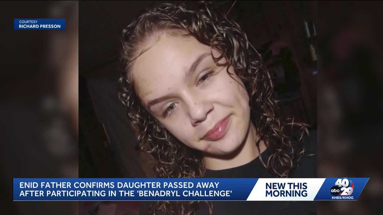 Father confirms Oklahoma teen dies after attempting viral 'Benadryl ...