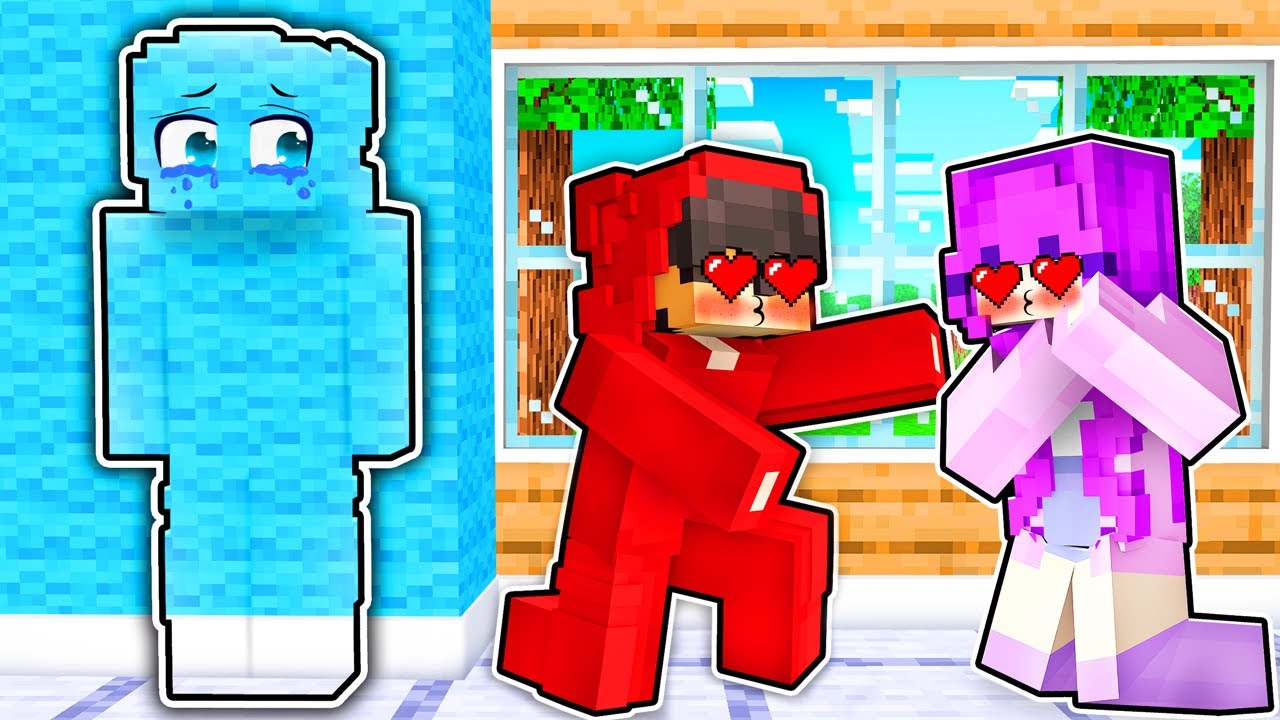 Using invisibility to prank my friends in Minecraft!