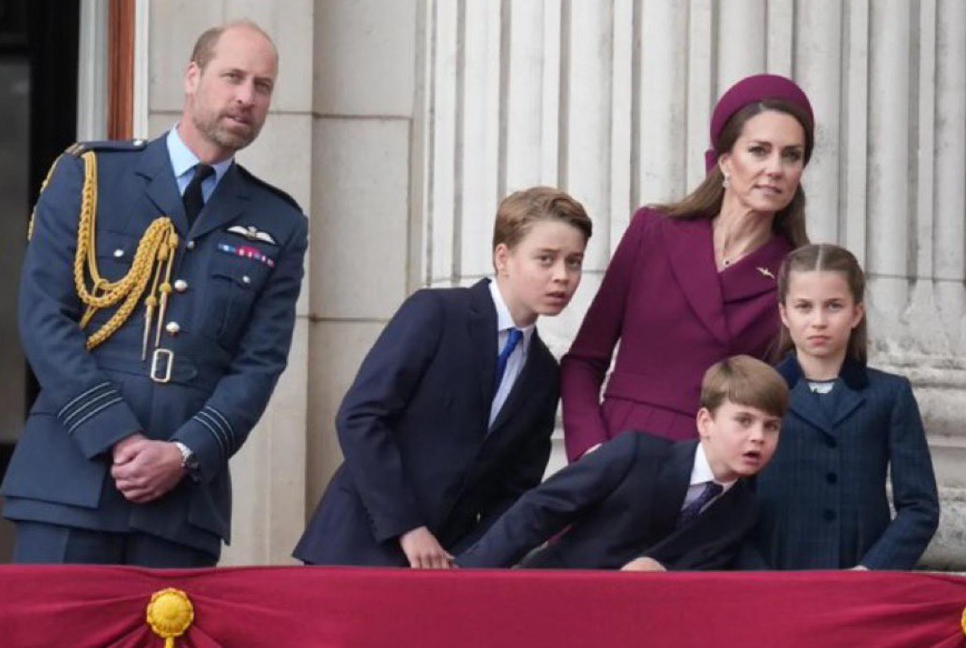 Prince George nearly matches Kate Middleton's height during rare royal outing
