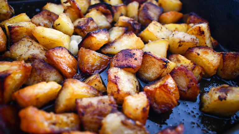 For crispier roasted potatoes, use this simple pan trick