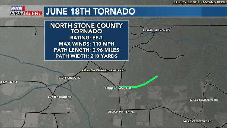 NWS confirms five tornadoes in South Mississippi spawned by Arthur; 22 ...