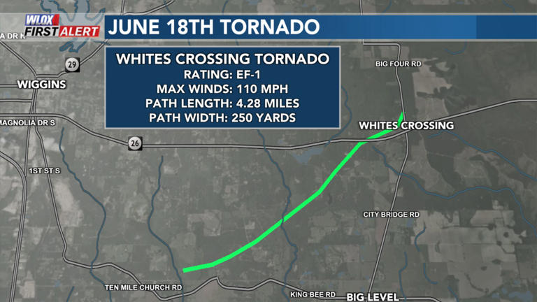 NWS confirms five tornadoes in South Mississippi spawned by Arthur; 22 ...