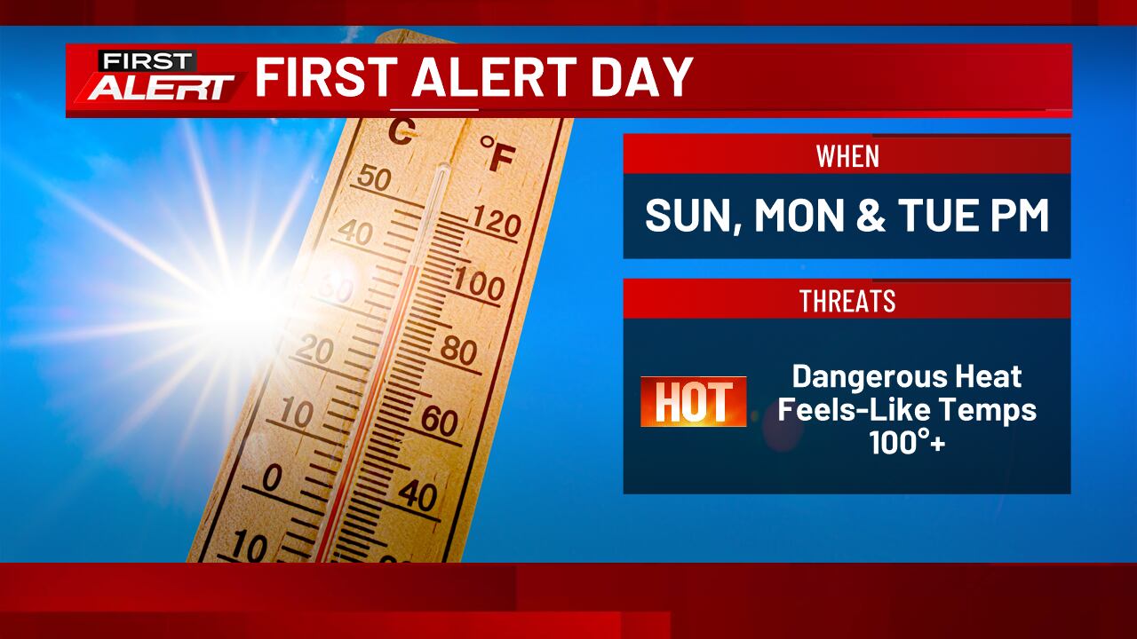 First alert: Dangerous heat moves in