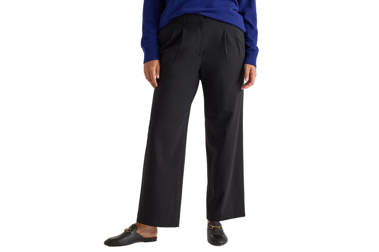 Quince Italian Wool Pleated Trouser