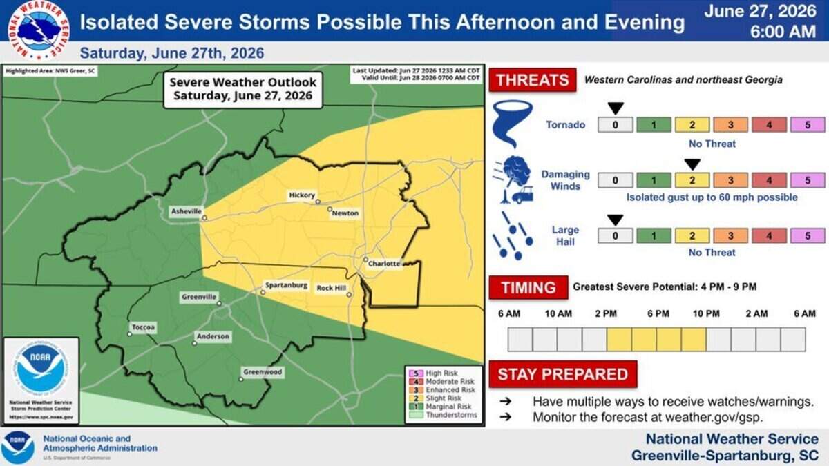 22,000 without power in the Carolinas from severe storms, Duke Energy says