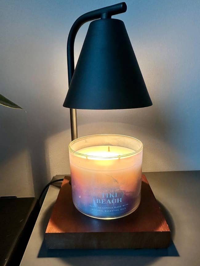 Candle labeled