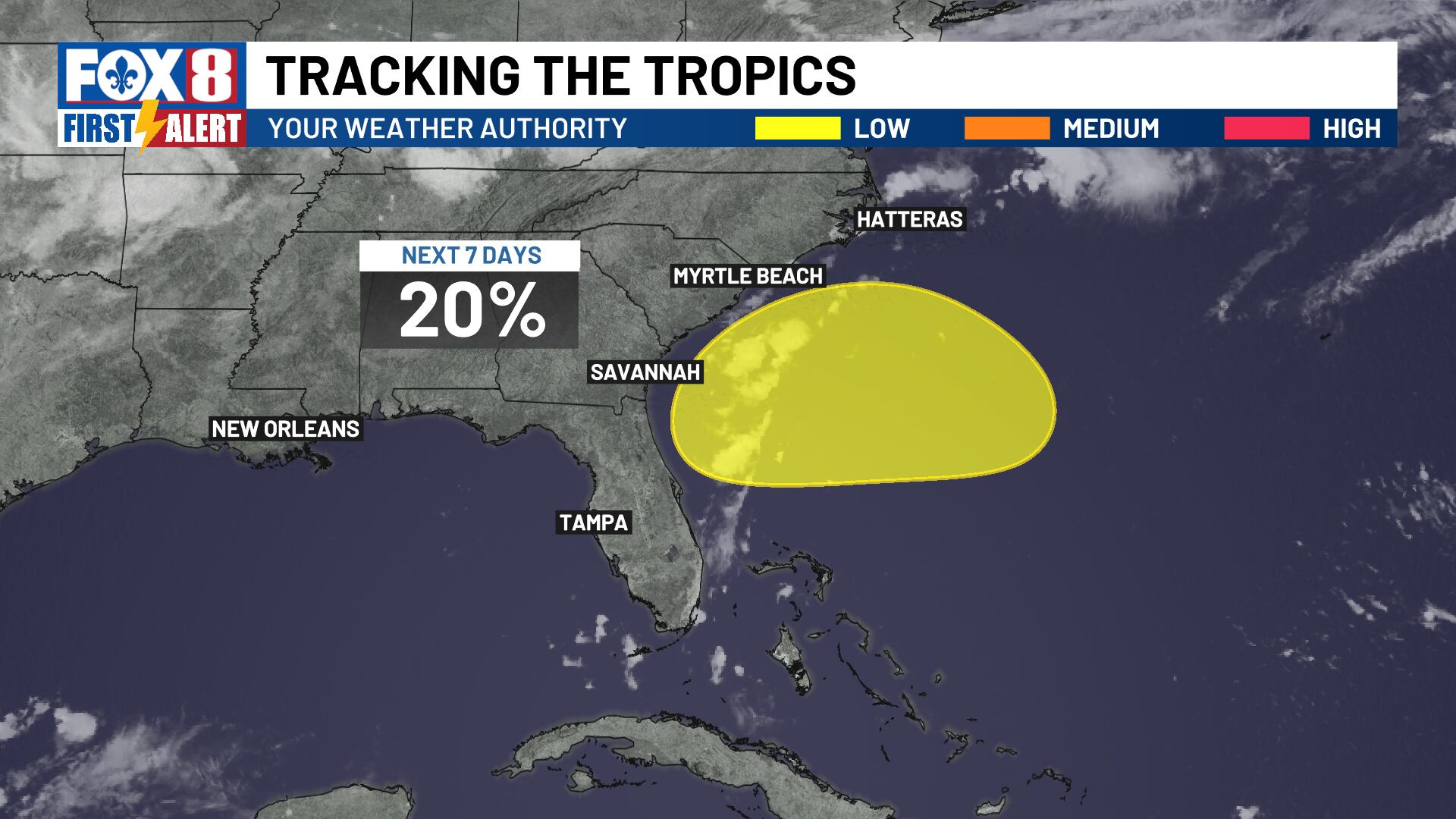 New tropical threat forms off US coast