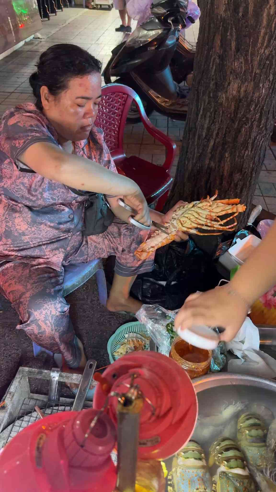 Grilled lobster on the streets of Vietnam