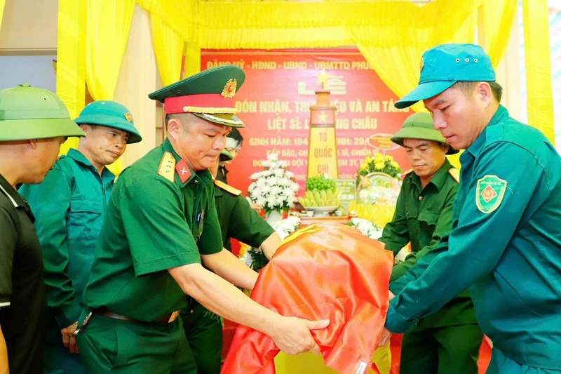 Cuộc trở về sau 58 năm của liệt sĩ hy sinh trên đất bạn Lào