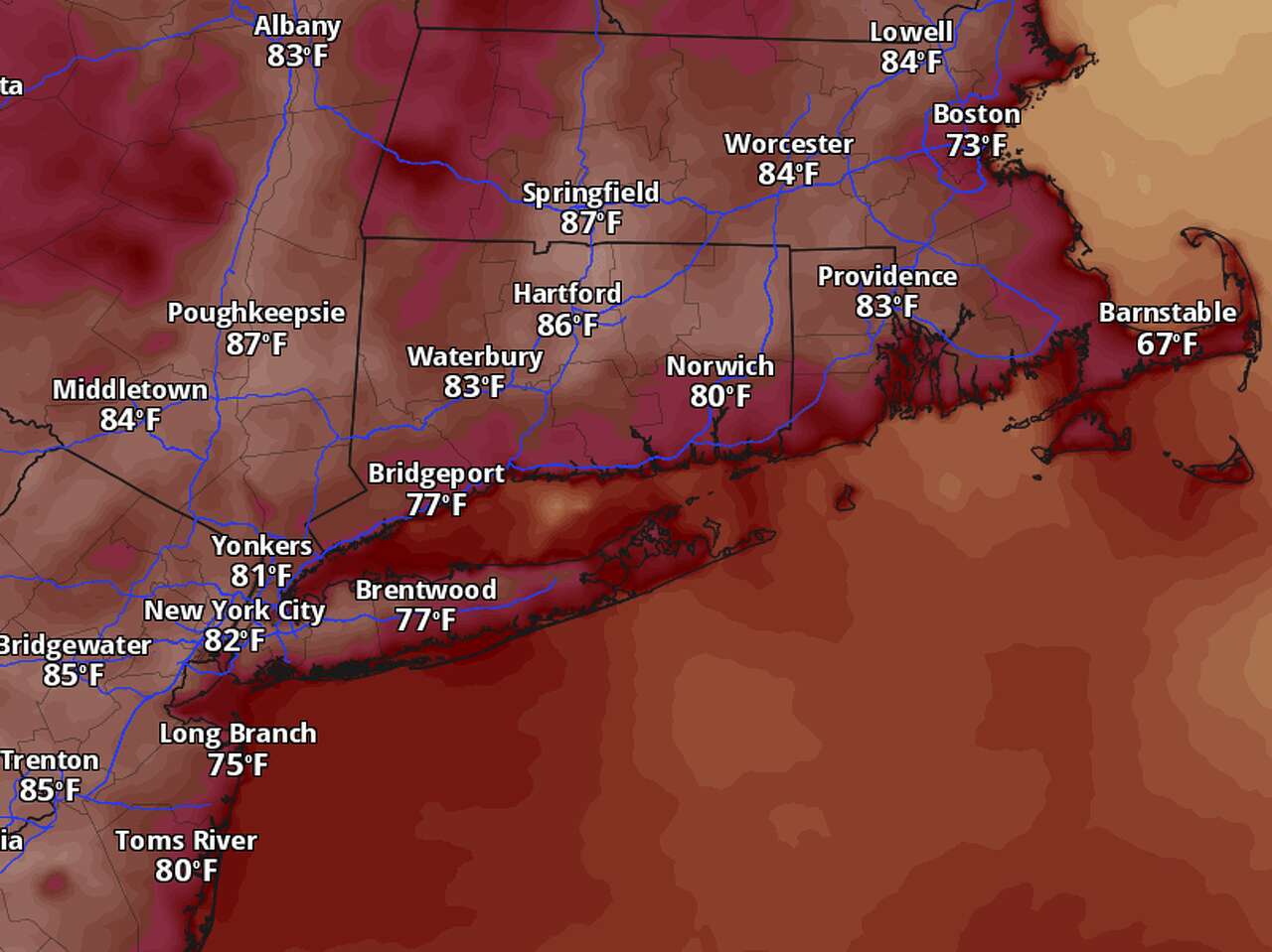 Sunday's nice weather may give way to major heat next week in Connecticut