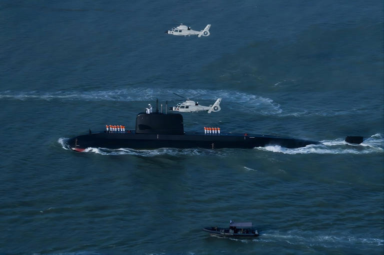 PNS Hangor arrives in Karachi, Pakistan on June 11. Analysts say the Hangor-class submarines will be