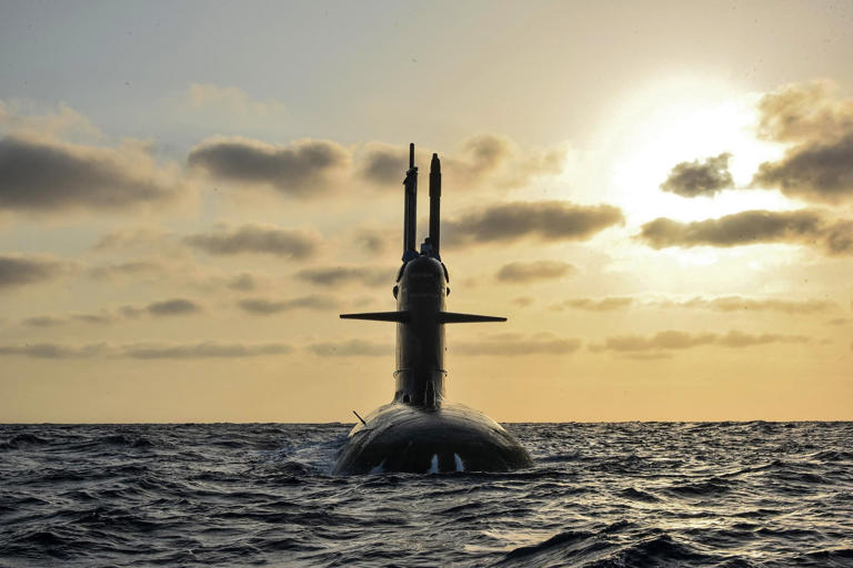 INS Khanderi, an Indian diesel-electric attack submarine, is see off the coast of Mumbai in 2019. Photo: Indian Defence Ministry/AFP