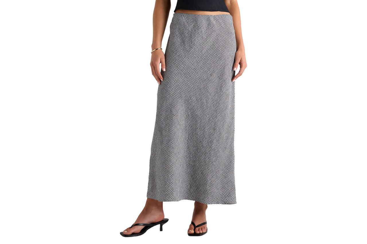 Quince European Linen Midi Slip Skirt