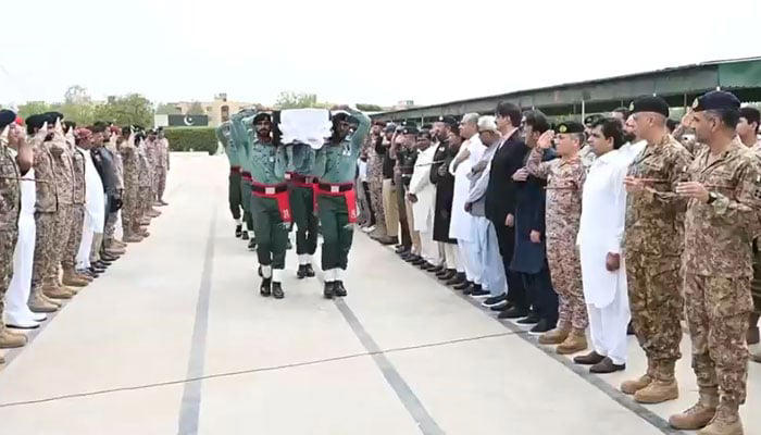 Rangers Personnel Martyred in Karachi Terror Attack Laid to Rest After ...
