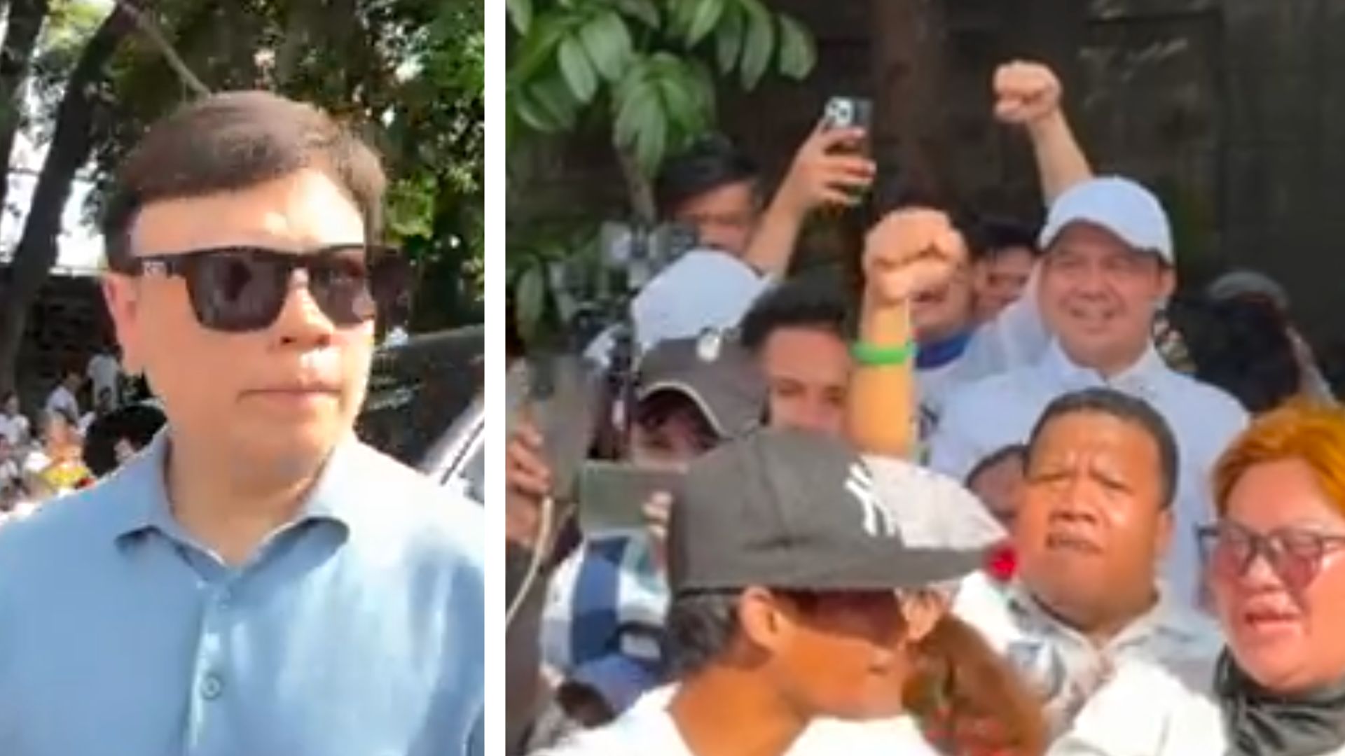 Paolo Marcoleta, Mike Defensor spotted at White Ribbon March