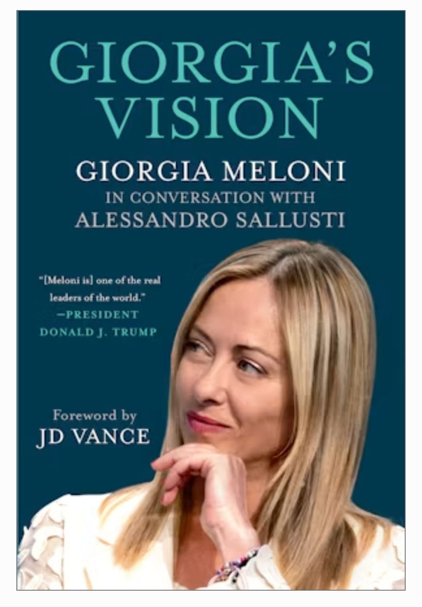 La copertina del secondo libro di Giorgia Meloni tradotto per il mercato Usa.
